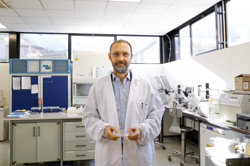 Matteo Moretti, responsabile del laboratorio di Medicina rigenerativa EOC (foto di Loreta Daulte)
