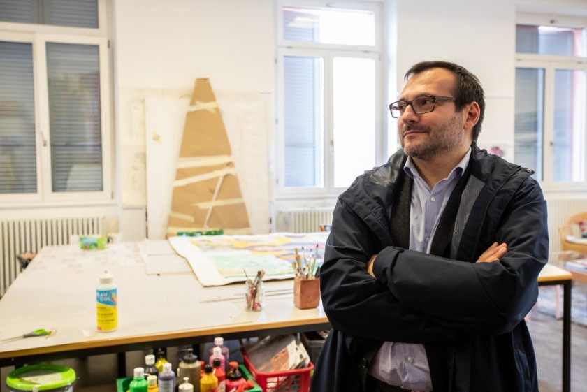 Andrea Raballo, professore di psichiatria all’USI e responsabile della formazione accademica e della ricerca presso l’Organizzazione sociopsichiatrica cantonale (OSC) di Mendrisio (foto di Chiara Micci/Garbani)