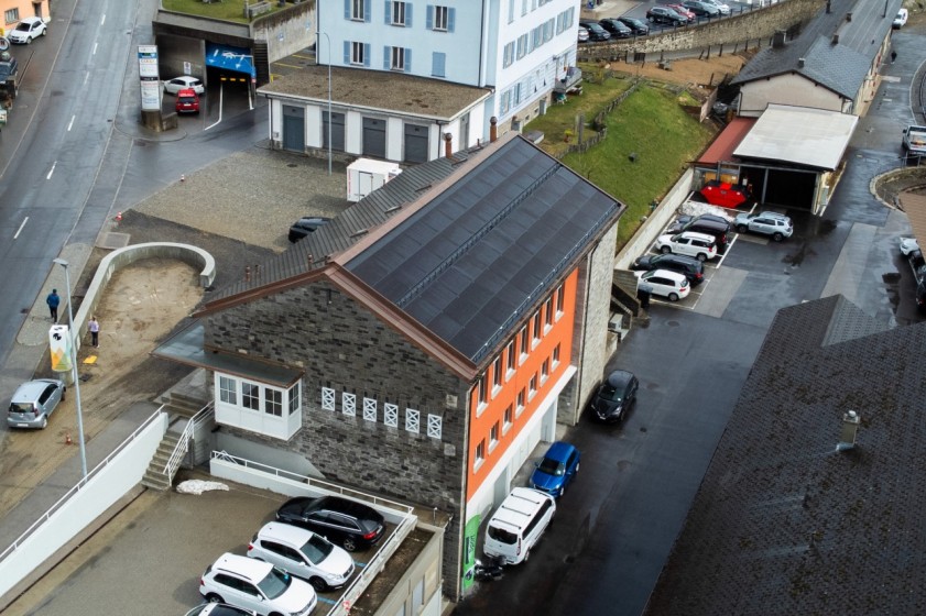 La nuova Casa della sostenibilità ad Airolo (foto Ti-Press / Samuel Golay)