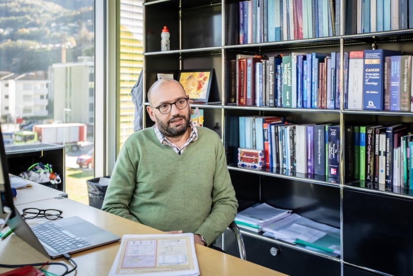 Francesco Bertoni, stellvertretender Direktor des Forschungsinstituts für Onkologie in Bellinzona (Foto: Chiara Micci / Garbani)