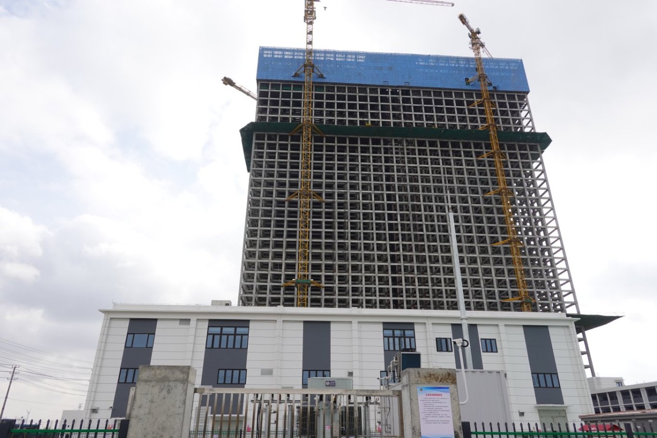 Die von Energy Vault in China gebaute Anlage (Foto Energy Vault) Die von Energy Vault in China gebaute Anlage (Foto Energy Vault)